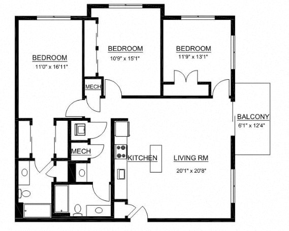 14100 West Side Blvd. 1-3 Beds Apartment for Rent - Photo Gallery 21